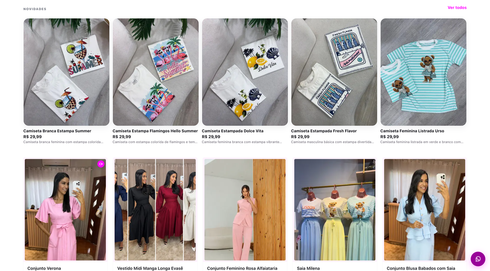 Loja virtual real da Stefany Moda Feminina no Nopy